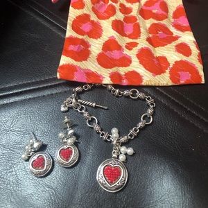 Brighton Heart bracelet and earrings